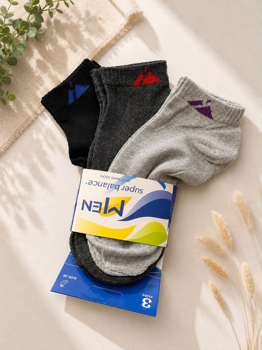 PACK X 3 - MEDIAS TOBILLERAS UNISEX