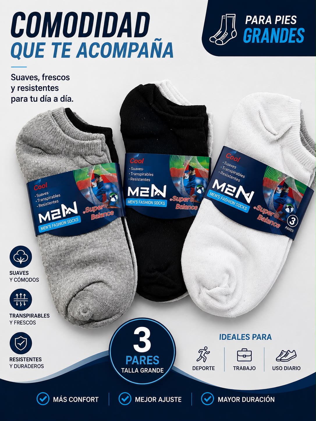 PACK X3 - MEDIAS INVISIBLES